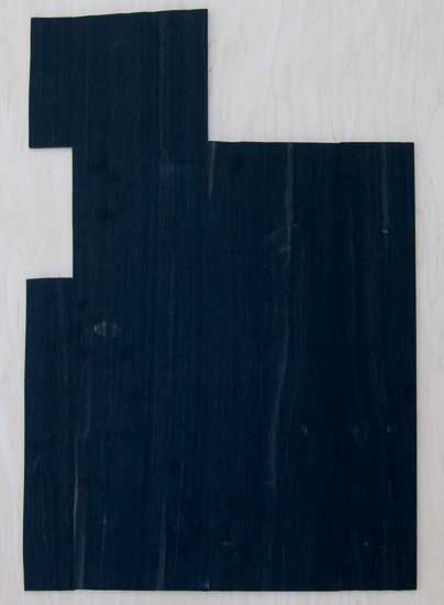 Ebony topwood for a custom bass guitar