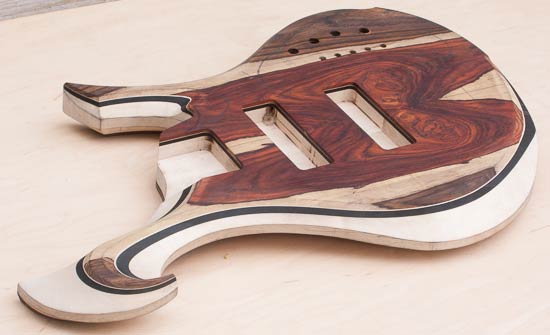 Xylem custom bass body with Xylem scroll