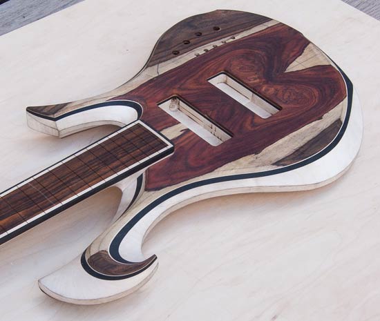 Xylem custom bass with Xylem custom scroll