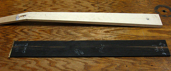 Ebony fretboard and maple neck blank for a 6 string bass