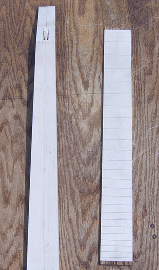 Custom bass neck and fretboard, maple