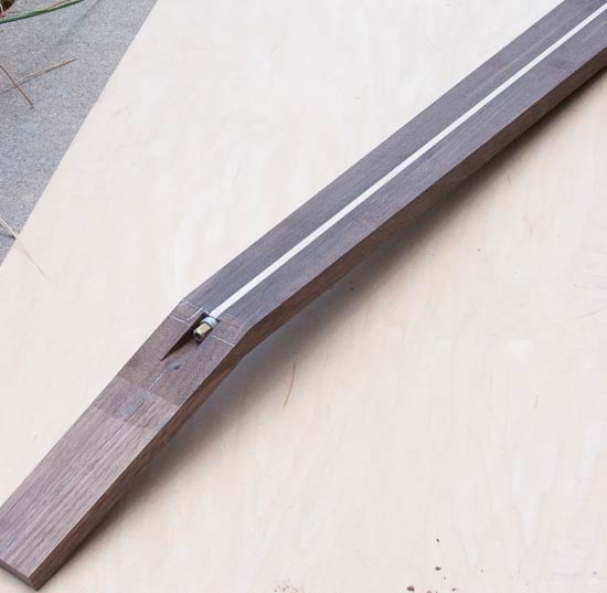 Custom bass neck blank for a five-string bass