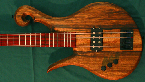 Black limba Xylem bass with Nordstrand MM4.2 pickup