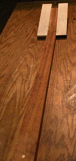 Tigerwood neck blank with scarf joint
