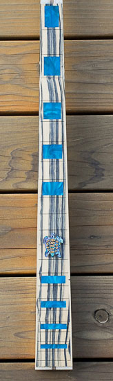 Carved bass guitar neck for a lefty custom bass