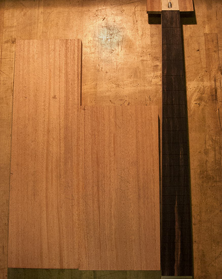 5 string sub-contra bass neck with mahogany body