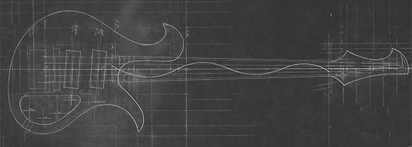 Single-cutaway 5-string Xylem bass design