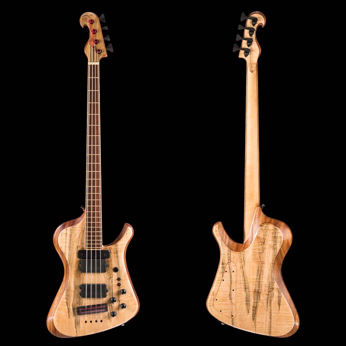 Thunderbird-style bass guitar with killswitch, ACG preamp