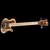 Ash/maple bass guitar in playing position