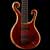 Xylem 6 string bass body with blood wood top and Villex pickups