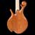 Curly maple and mahogany custom bass, body back