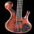 Ebony custom bass with EMG pickup and preamp