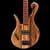 Black limba body of a lefty bass with Hipshot A-Style bridge and Nordstrand MM4.2 humbucker