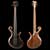 Xylem fretless custom bass with ebony top
