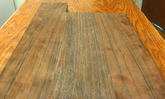 Back of the body blank closeup from the bottom