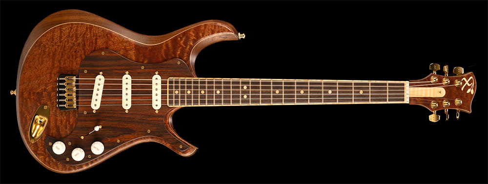 Strat-style guitar inspired by Stevie Ray Vaughn's Number One or First Wife guitar