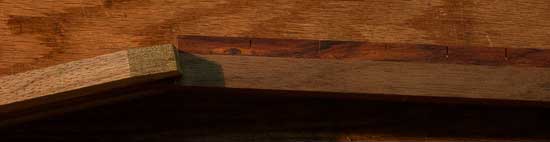 Walnut guitar neck with cocobolo fretboard