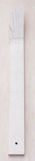 Maple neck blank with ash headstock/scarf joint
