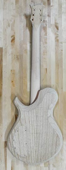 Swamp ash custom guitar build with maple neck