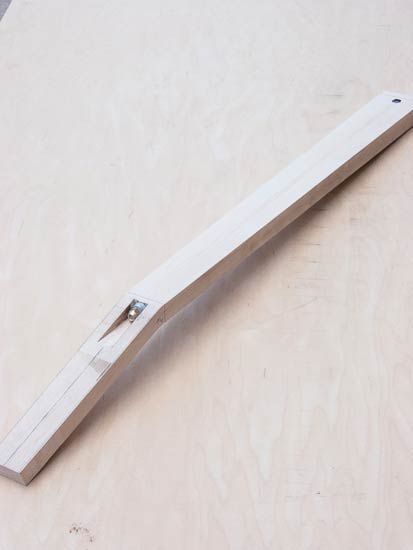 Maple neck blank with truss rod installed