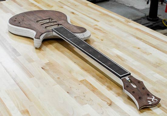 Custom guitar build with HSH pickup configuration