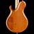 Back of a Xylem single cut guitar with blood wood neck shim