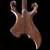 Custom guitar with black walnut neck and body, back